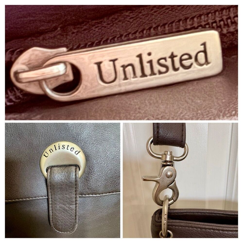 UNLISTED by KENNETH COLE Vintage Messenger Crossbody w/ Brushed Nickel Hardware - Picture 14 of 14
